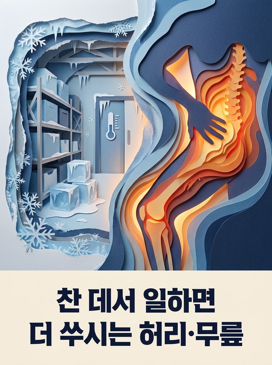 찬 데서 일하면 더 쑤시는 허리·무릎 — 시린 통증에 열 자극이 맞는 사람
