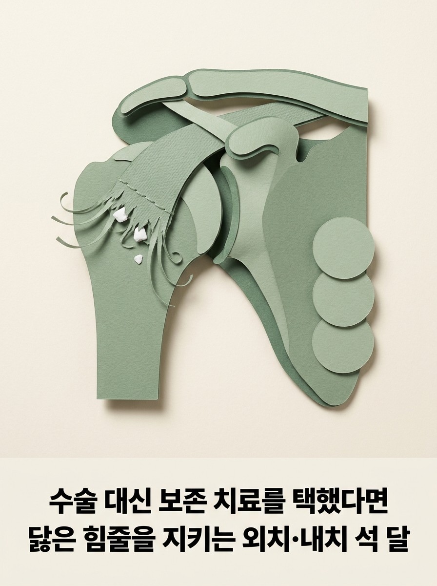 수술 대신 보존 치료를 택했다면 — 닳은 힘줄을 지키는 외치·내치 석 달