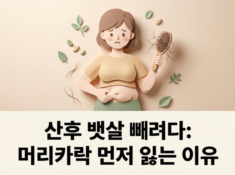 Tại sao tóc rụng trước khi mỡ bụng giảm sau sinh?