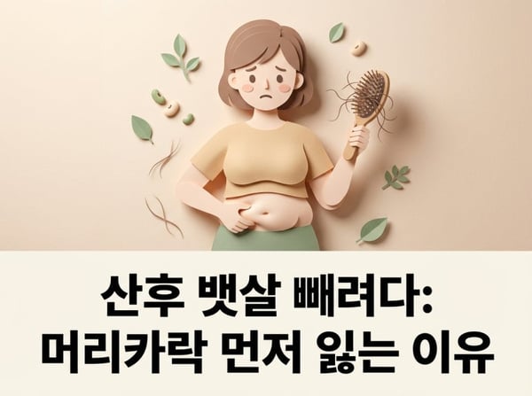 Tại sao tóc rụng trước khi mỡ bụng giảm sau sinh?