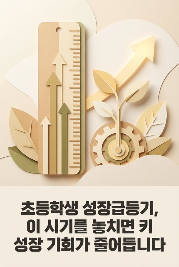 초등학생 성장급등기, 이 시기를 놓치면 키 성장 기회가 줄어듭니다