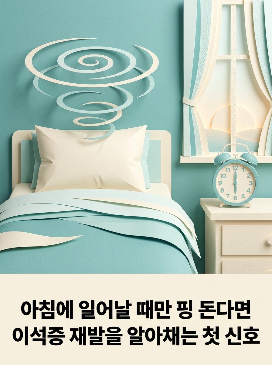 아침에 일어날 때만 핑 돈다면 — 이석증 재발을 알아채는 첫 신호