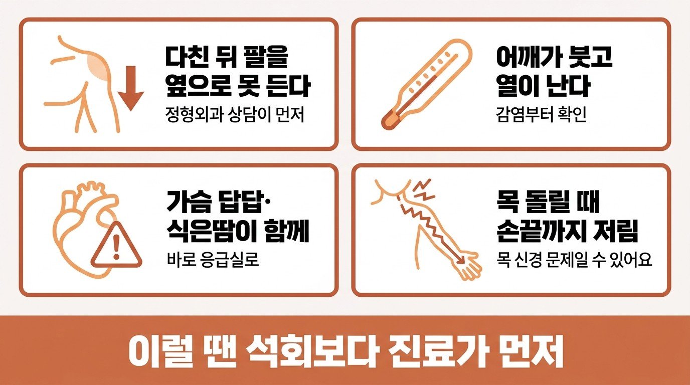 석회보다 진료가 먼저인 네 가지 신호