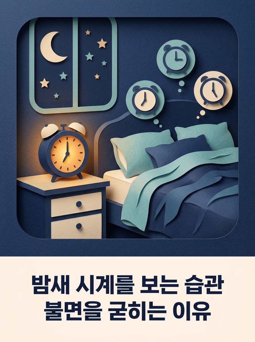 밤새 시계를 보는 습관이 불면을 굳히는 이유