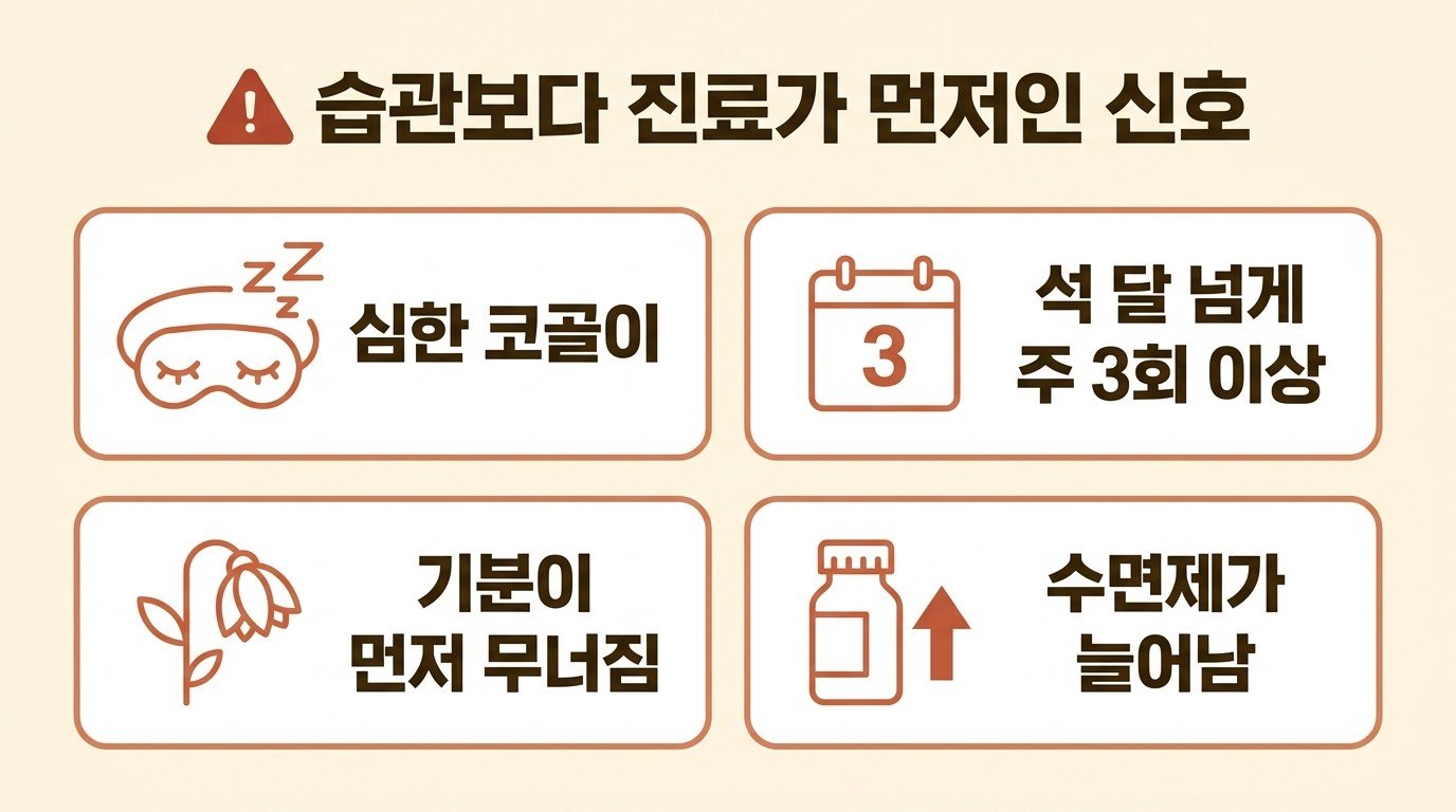 시계 습관보다 먼저 확인할 불면 위험 신호