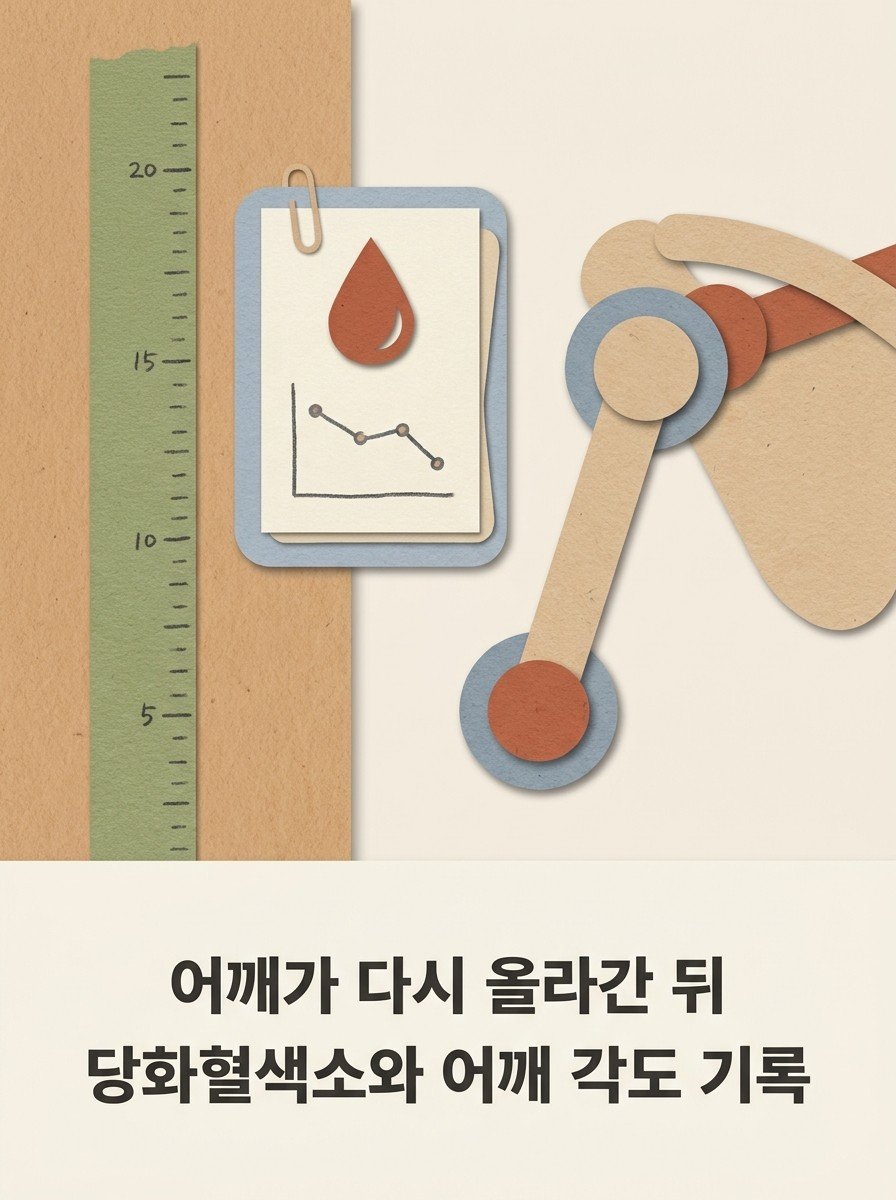 어깨가 다시 올라간 뒤 — 당화혈색소와 어깨 각도를 함께 기록하기