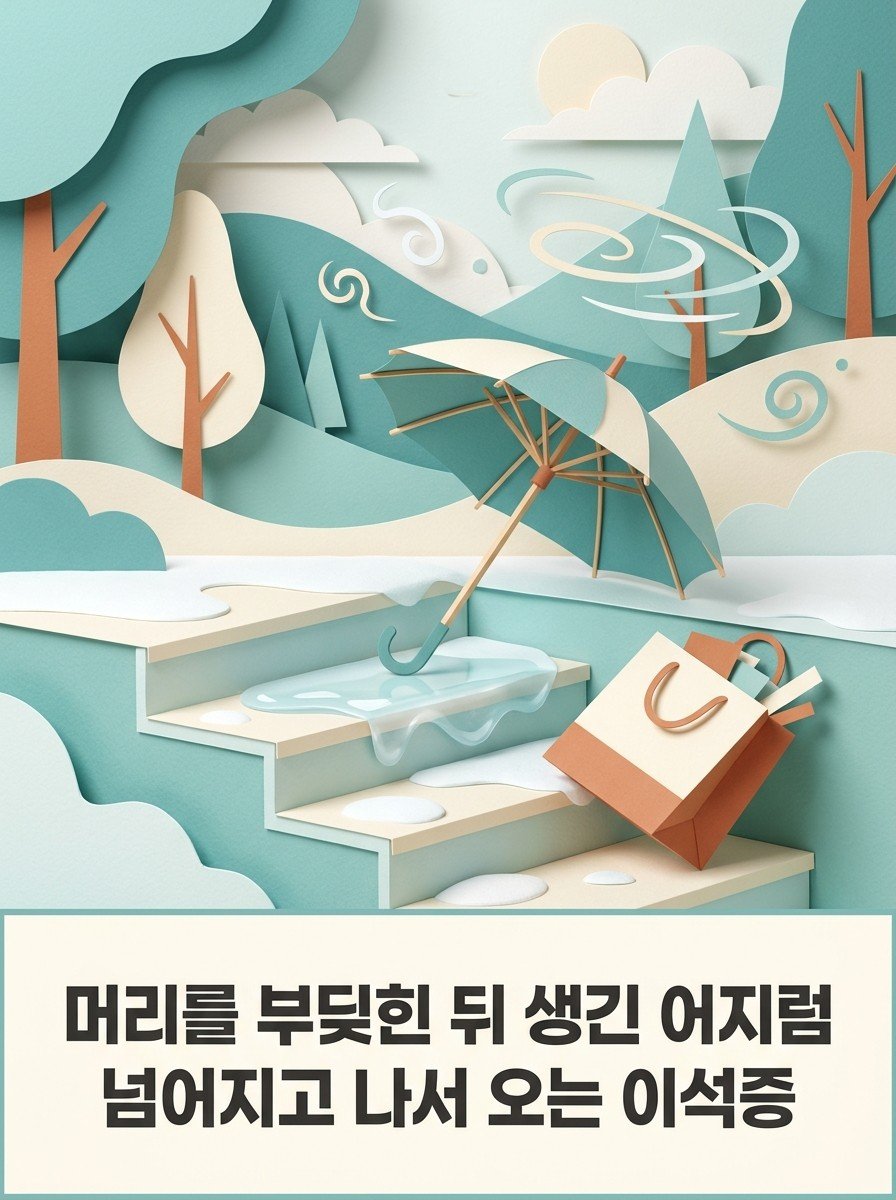머리를 부딪힌 뒤 생긴 어지럼 — 넘어지고 나서 오는 이석증